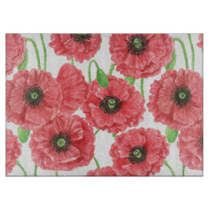 Planche À Découper Photos aquarelle motif floral