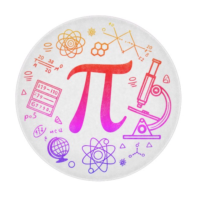 Planche À Découper Pi Enthousiaste (Devant)