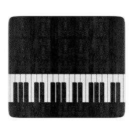 Planche À Découper Pianist Piano Clavier Noir et Blanc Clés