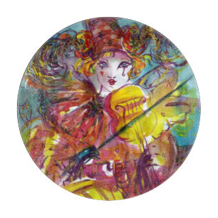 Planche À Découper PIERO JOUER VIOLIN Carnaval vénitien Musique de nu
