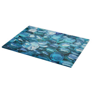 Planche À Découper Pierres de verre Aqua