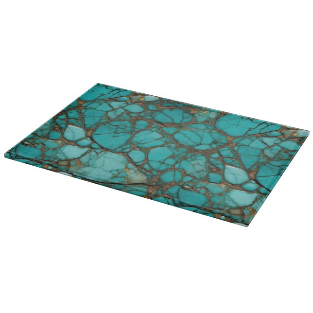 Planche À Découper Pierres turquoise (Coin)