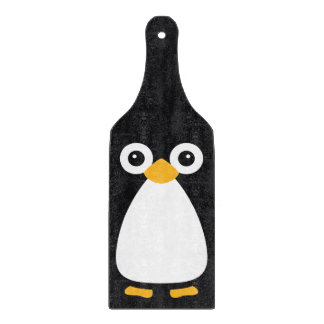 Planche À Découper Pingouin mignon de vecteur