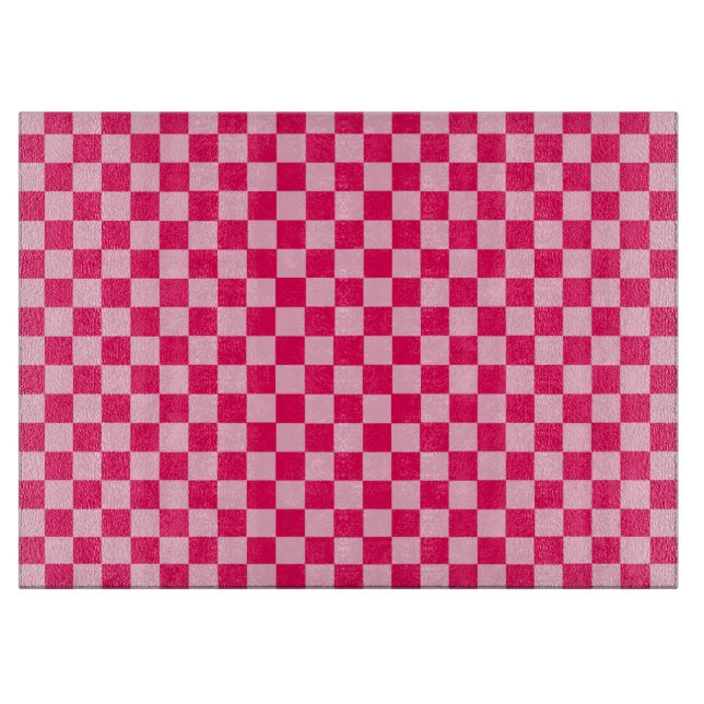 Planche À Découper Pink Combination Classic Checkerboard par STaylor (Devant)