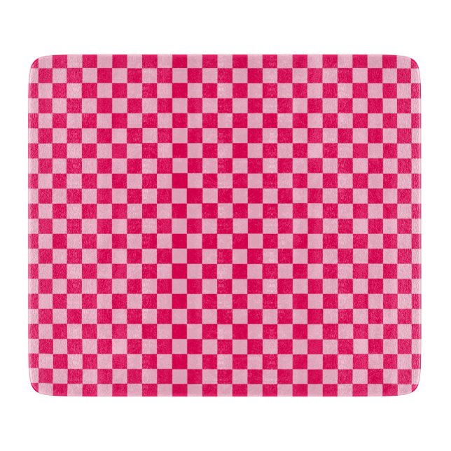 Planche À Découper Pink Combination Classic Checkerboard par STaylor (Devant)