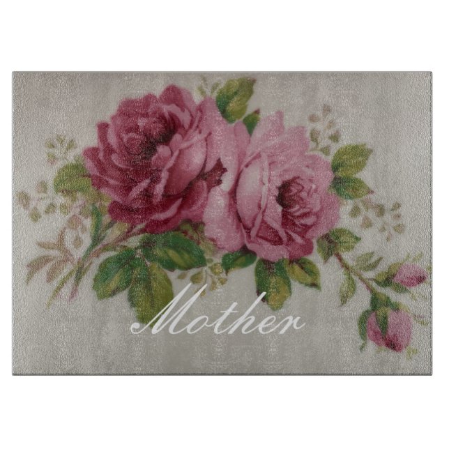 Planche À Découper Pink Rose Elegance Cutboard (Devant)