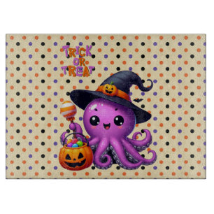 Planche À Découper Pique ou traitement Halloween à la pieuvre