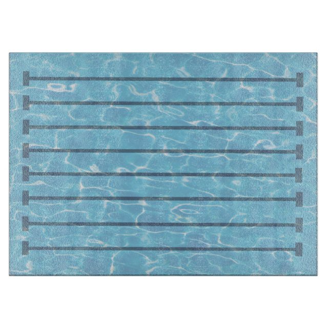 Planche À Découper Piscine de l'équipe de natation (Devant)