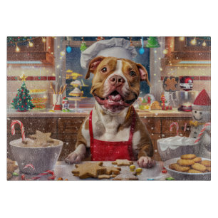 Planche À Découper Pit Bull - Fête de Noël
