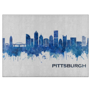 Planche À Découper Pittsburgh Pennsylvania Skyline Blue