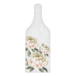 Planche À Découper Pivoines Douces Pêche