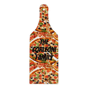 Planche À Découper Pizza amusante, Corleone carte de la famille