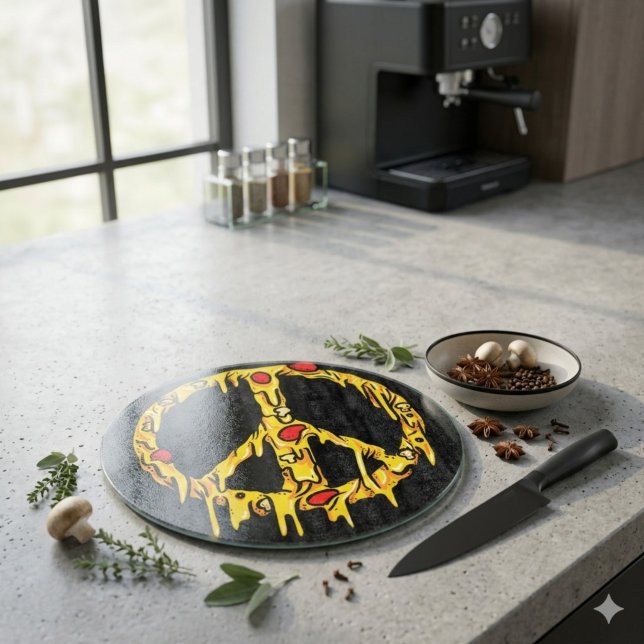 Planche À Découper Pizza Paix (Créateur téléchargé)