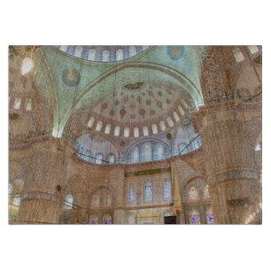 Planche À Découper Plafond en dôme coloré de l'intérieur de la Mosqué