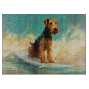 Planche À Découper Plage d'Airedale Surf Painting