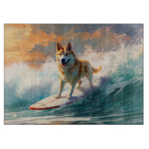 Planche À Découper Plage d'Akita Surf Painting