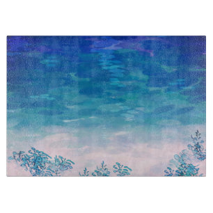 Planche À Découper Plage de la mer bleue 