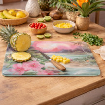 Plage tropicale rose