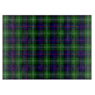 Planche À Découper plaid bleu vert de tartan du sud