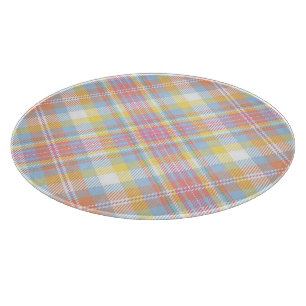 Planche À Découper Plaid en pastel de rayure