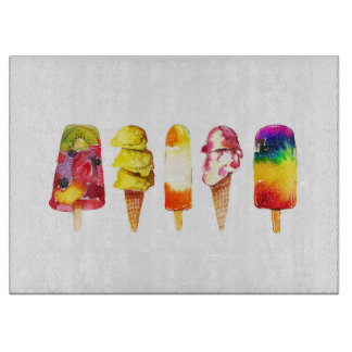 Planche À Découper Planche à glace Popsicle Crème de verre d'été