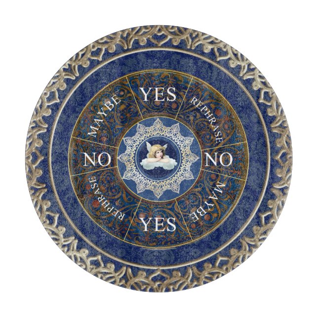 Planche À Découper Planche à Pendule Diviser Jeu Angel Bleu (Devant)