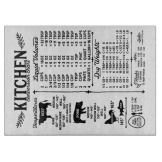 Planche À Découper Planche de coupe en verre avec conversions de cuis