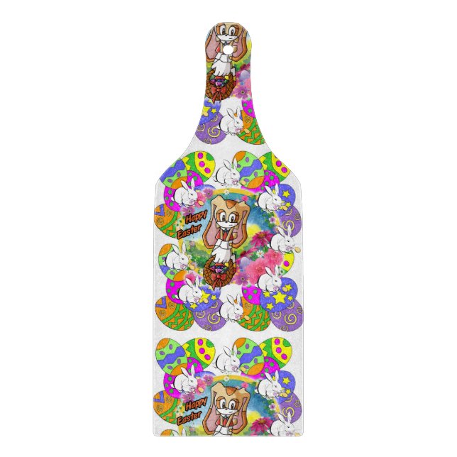 Planche À Découper Planche de coupe en verre de Pâques (Devant)