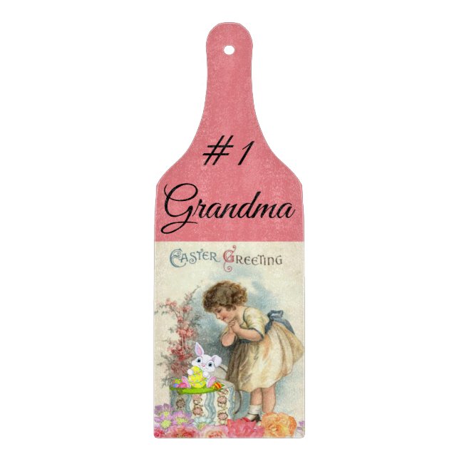 Planche À Découper Planche de coupe en verre de Pâques (Devant)