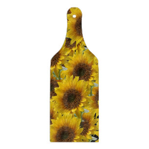 Planche À Découper Planche de coupe en verre Tournesol