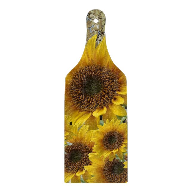 Planche À Découper Planche de coupe en verre Tournesol (Devant)