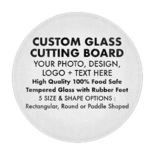 Planche À Découper Planche de coupe en verre trempé sur mesure - 12" 