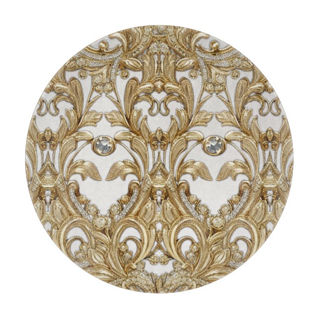 Planche À Découper Planche décorative à découper en or (Devant)