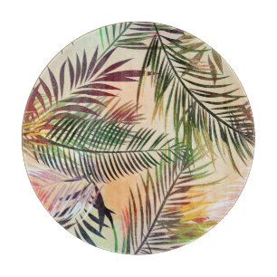 Planche À Découper Plantes tropicaux Abstraits : illustration Vintage
