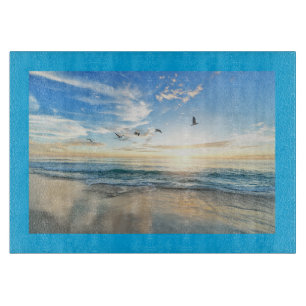 Planche À Découper Plateau de coupe de verre Seascape
