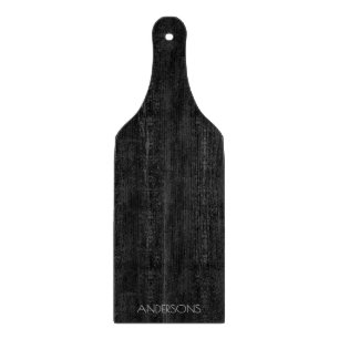 Planche À Découper Plateau de coupe en bois noir personnalisé tendan
