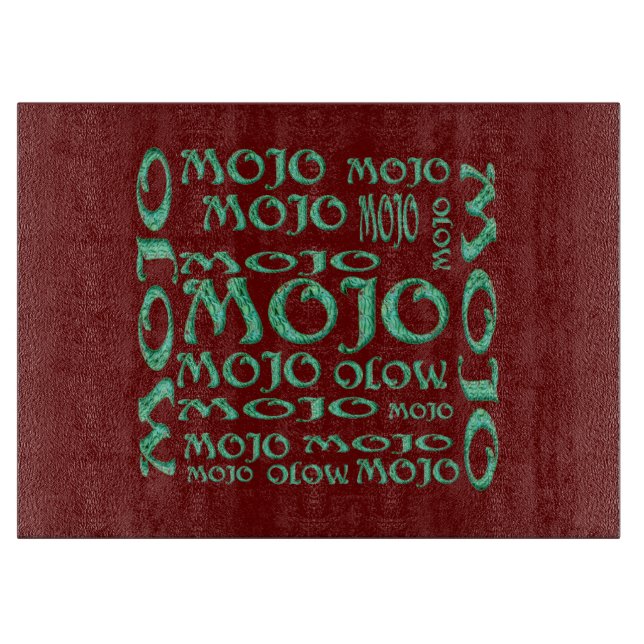 Planche À Découper Plateau de coupe en verre rouge Mojo (Devant)