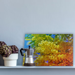 Planche À Découper Plateau de découpe Mimosa aux couleurs surréaliste