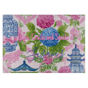 Planche À Découper Plateau de service en verre Mahjong « Chinoiserie 
