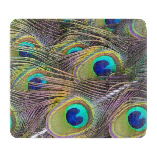 Planche À Découper Plumes de paon