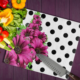 Planche À Découper Plutôt Rose Fleurs Polka Dot