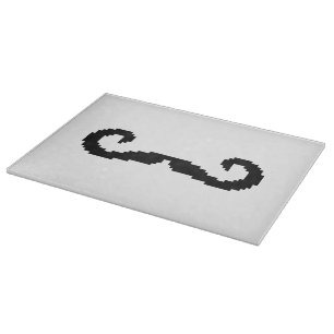 Planche À Découper Poignée de 8 bits Pixel Moustache