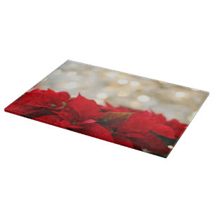 Planche À Découper Poinsettia de Noël
