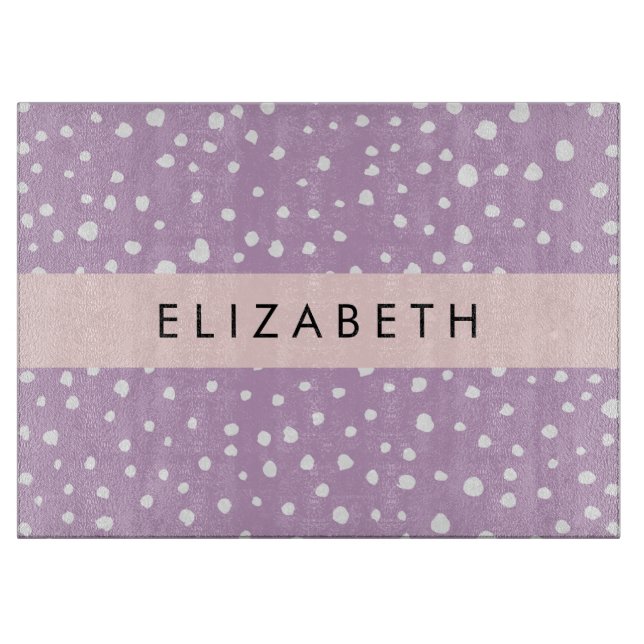 Planche À Découper Points Dalmatiens Lilac, Points Dalmatiens, Votre  (Devant)