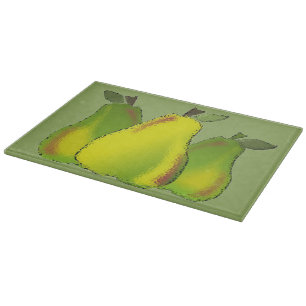 Planche À Découper Poires en verre tendu