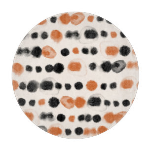 Planche À Découper Pois Abstraits : Géométrie aquarelle.