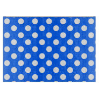 Pois blancs sur bleu royal