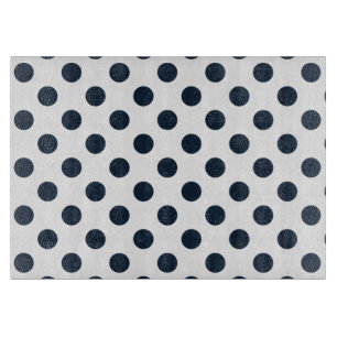 Planche À Découper Pois bleu marine foncé