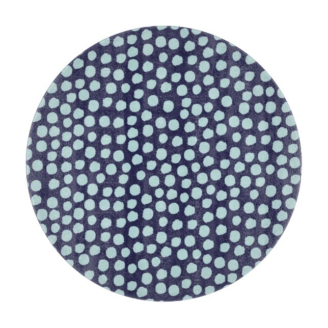 Planche À Découper Pois malin, motif à l'encre tendance. (Devant)