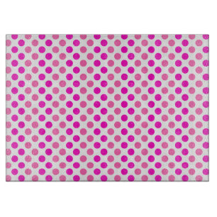 Planche À Découper Pois rose